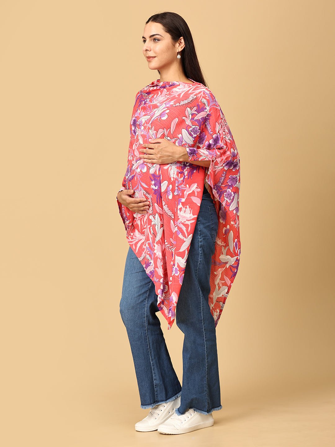  Rosy Bloom Nursing Cover And Top Multi