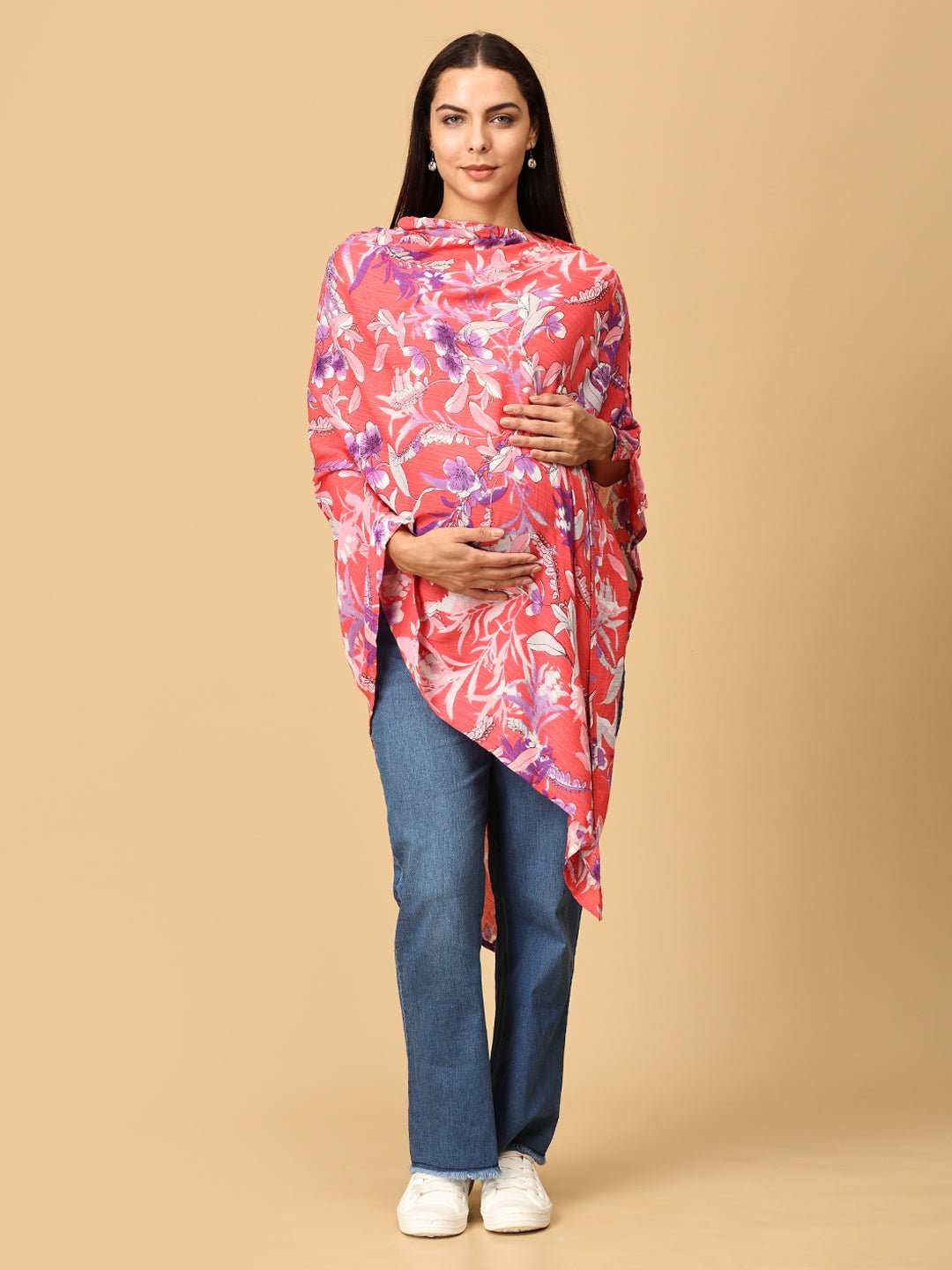  Rosy Bloom Nursing Cover And Top Multi