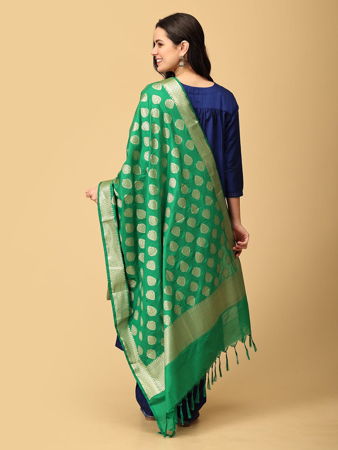  Royal Cosmic Embroidered Maternity and Nursing Silk Kurta Set Blue
