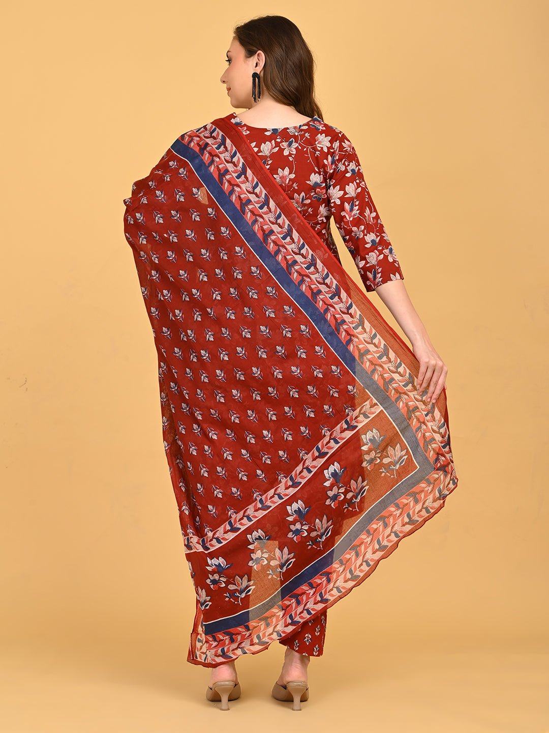  Ruhani Maternity and Nursing Kurta Set Maroon