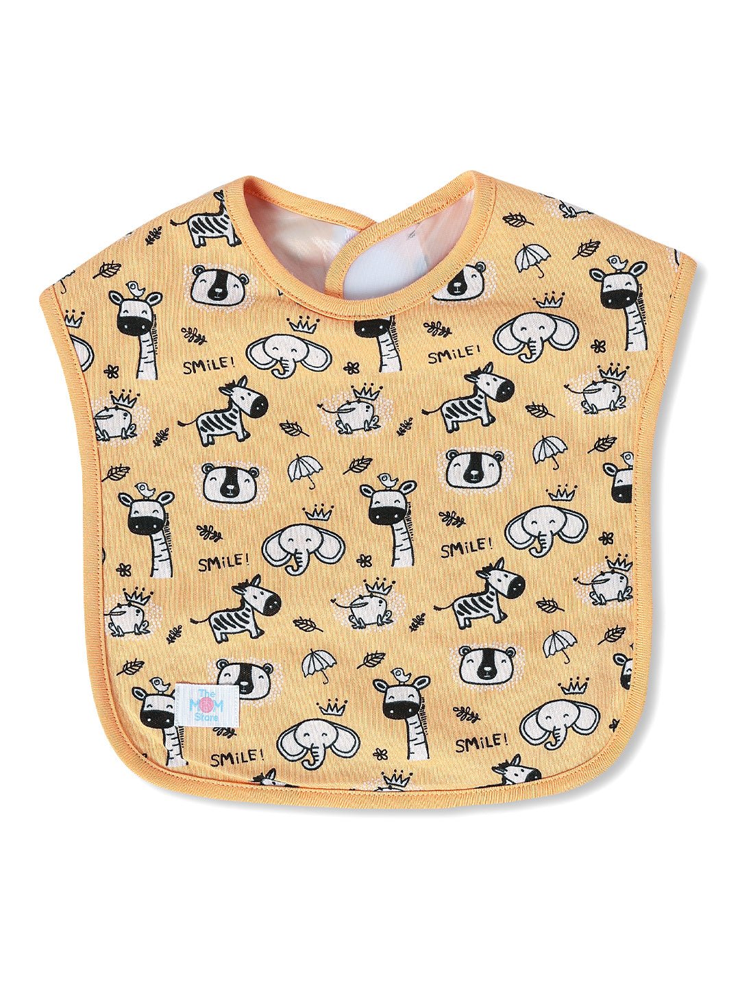Rusty Jungle 100% Cotton Waterproof Feeding Bib For Babies
