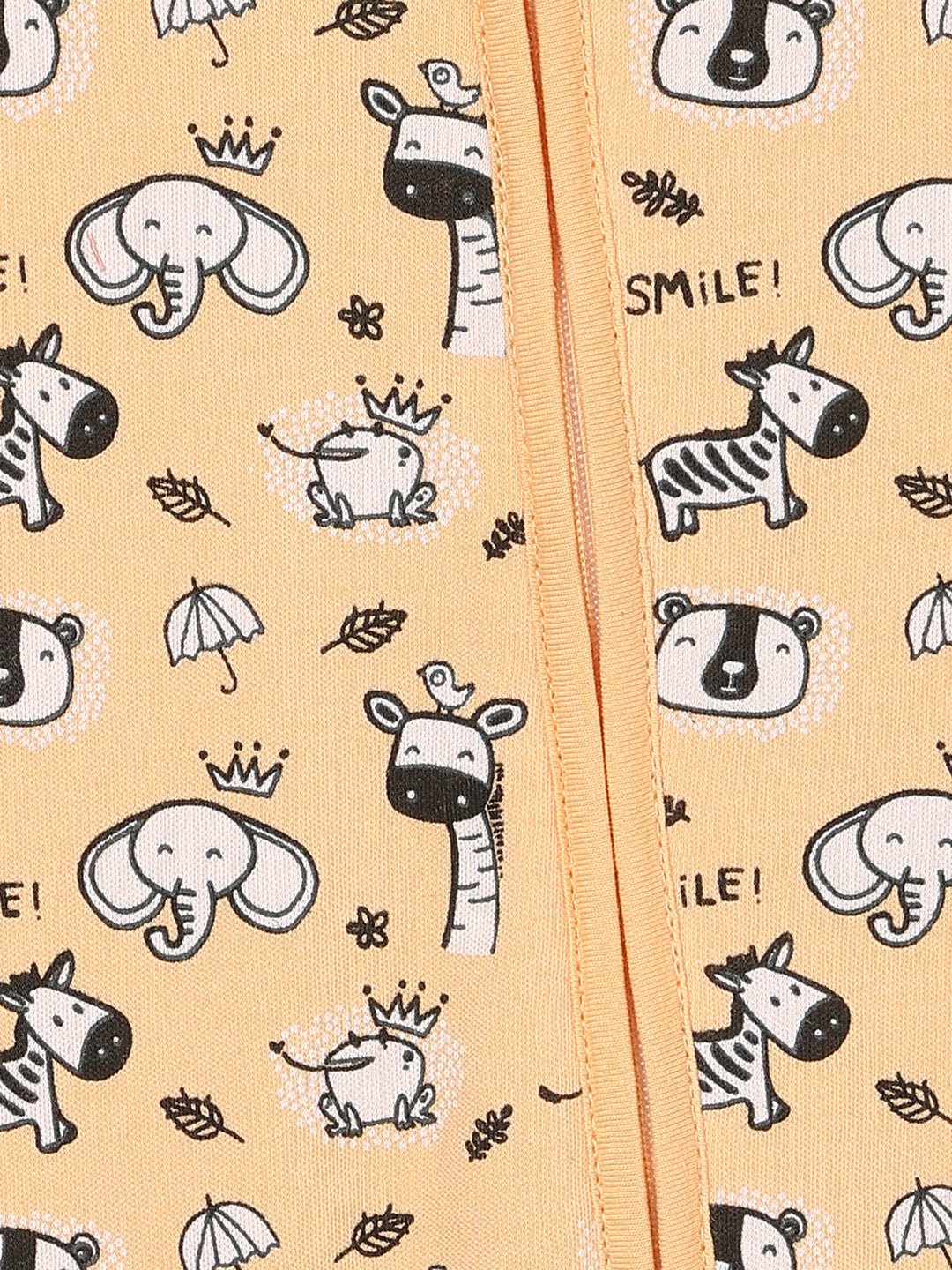  Rusty Jungle Infant Zipper Romper