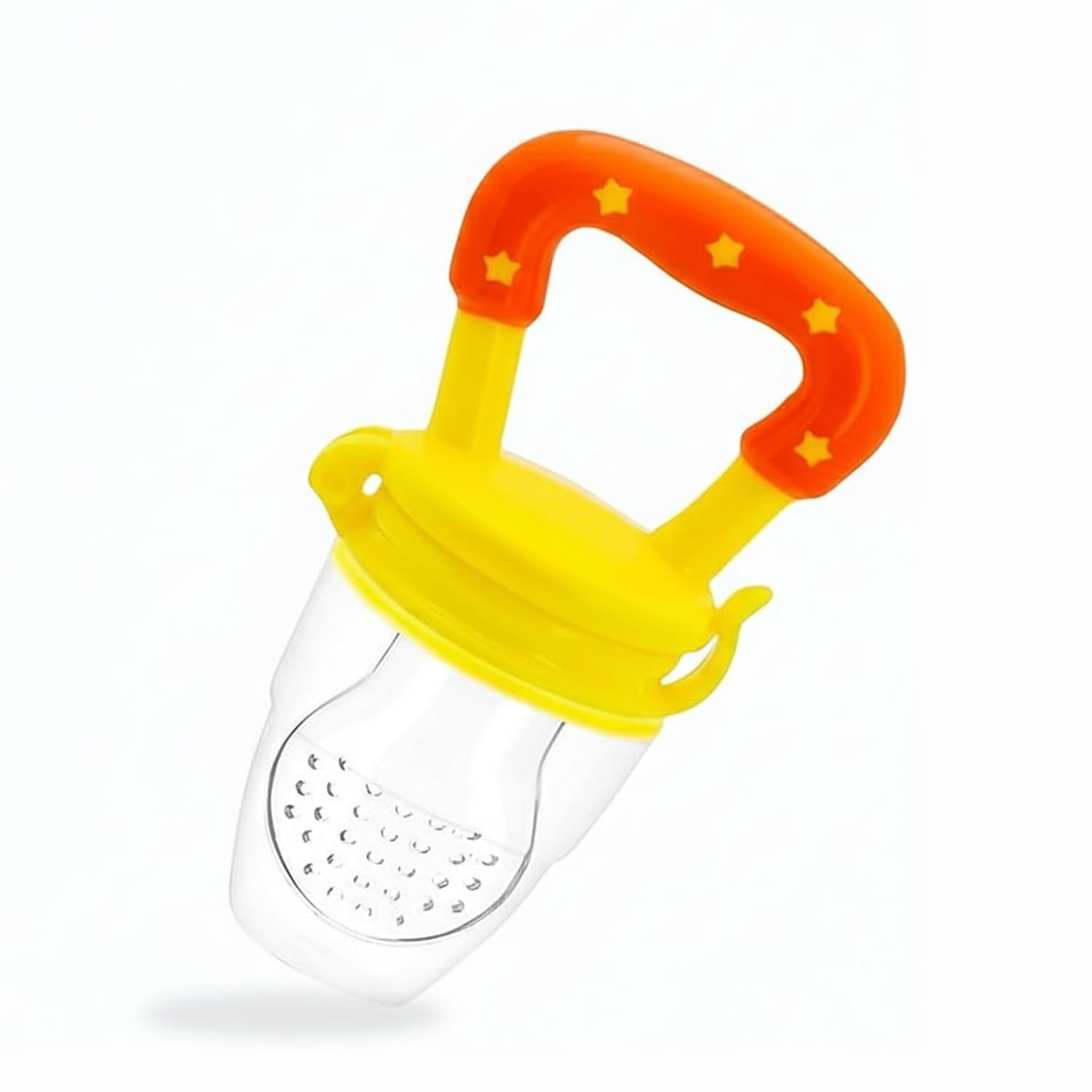 Safe-O-Kid Yellow BPA-Free Silicone Fruit Nibbler Teether For Babies