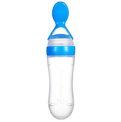 Safe-O-Kid Squeezy Silicone Food Feeder Spoon Bottle For Babies