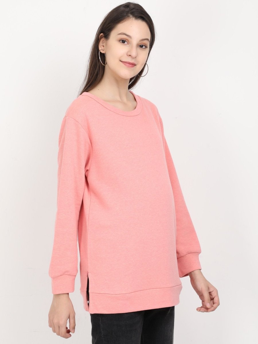  Salmon Maternity and Feeding Sweatshirt Salmon