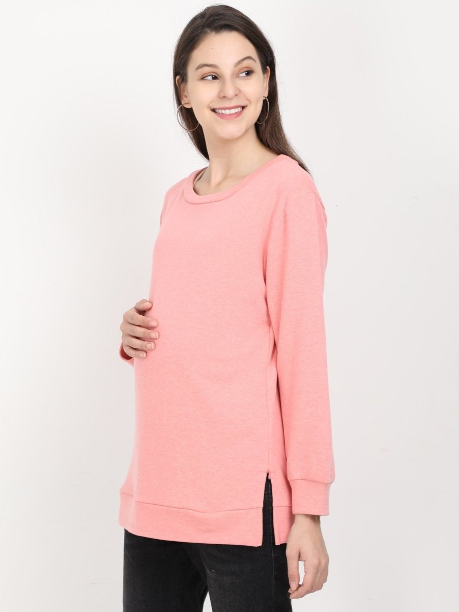  Salmon Maternity and Feeding Sweatshirt Salmon