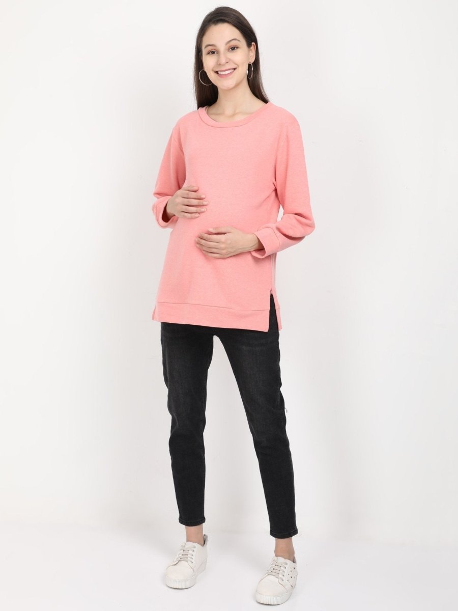  Salmon Maternity and Feeding Sweatshirt Salmon