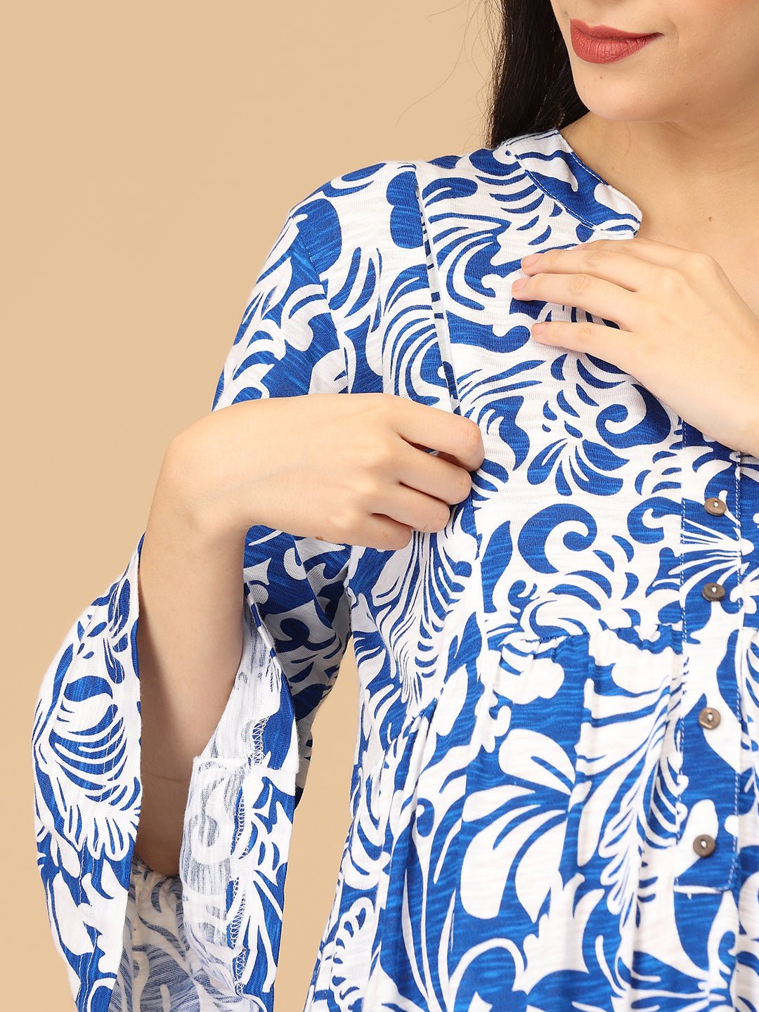  Santor-dreamy Maternity and Nursing Dress White