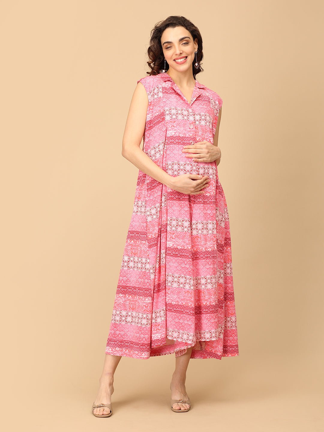  Sassy in a Snap Maternity and Nursing Jumpsuit Multi