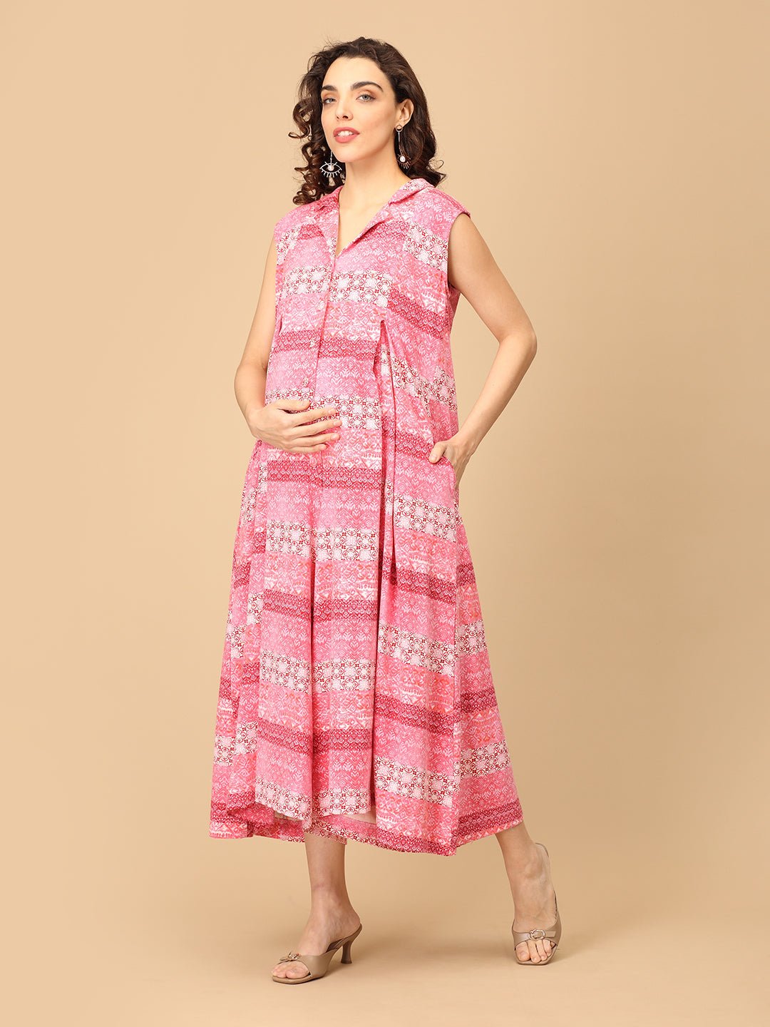  Sassy in a Snap Maternity and Nursing Jumpsuit Multi
