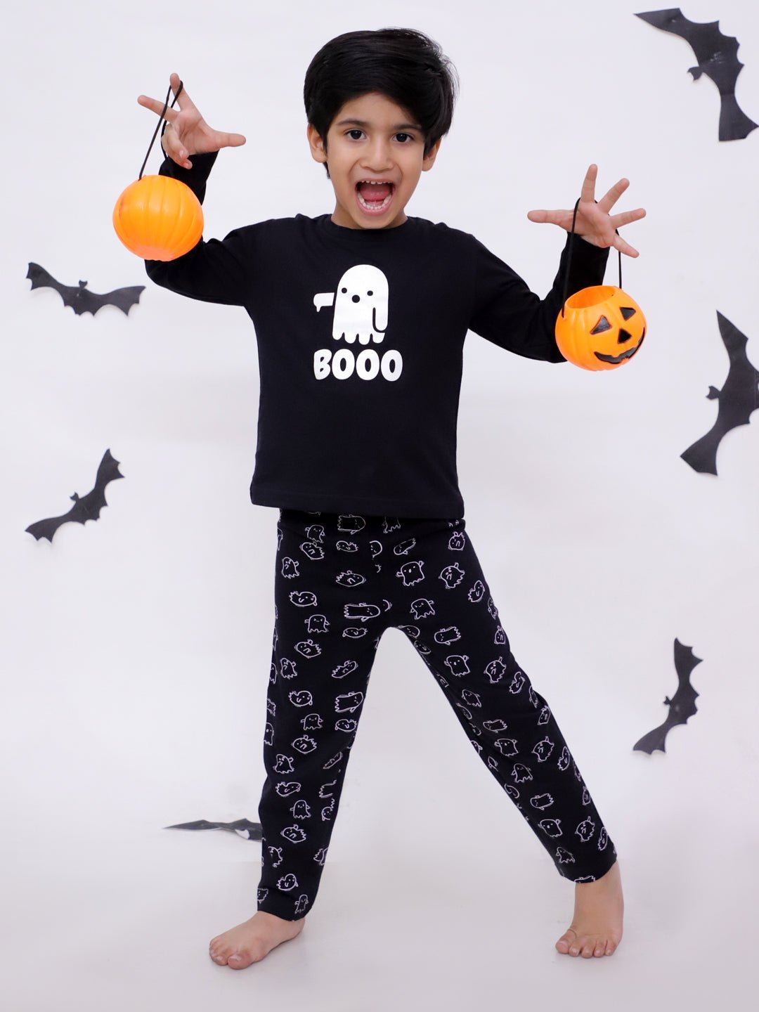 Boo Matching Mom And Baby Pajama Set Twinning Combo Of 3
