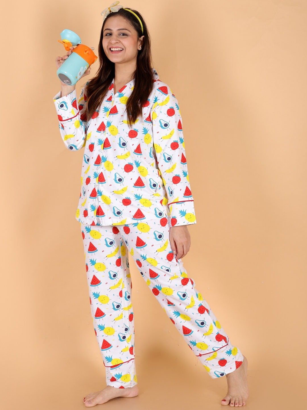 Fruity Cutie Mom And Baby Pajama Set Twinning Combo Of 3