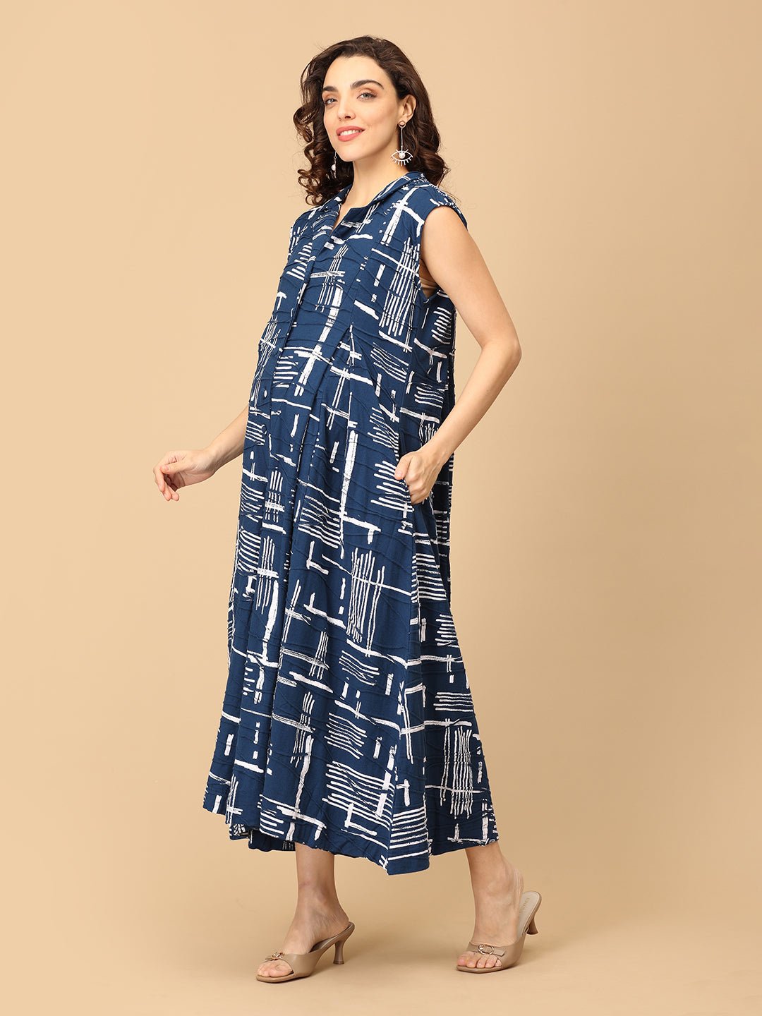  Sharp in Splash Maternity and Nursing Jumpsuit Multi