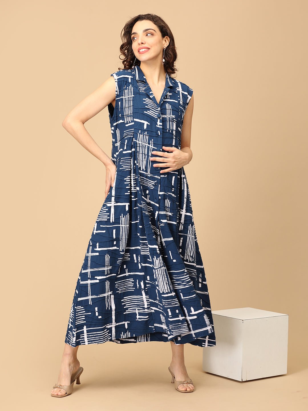  Sharp in Splash Maternity and Nursing Jumpsuit Multi