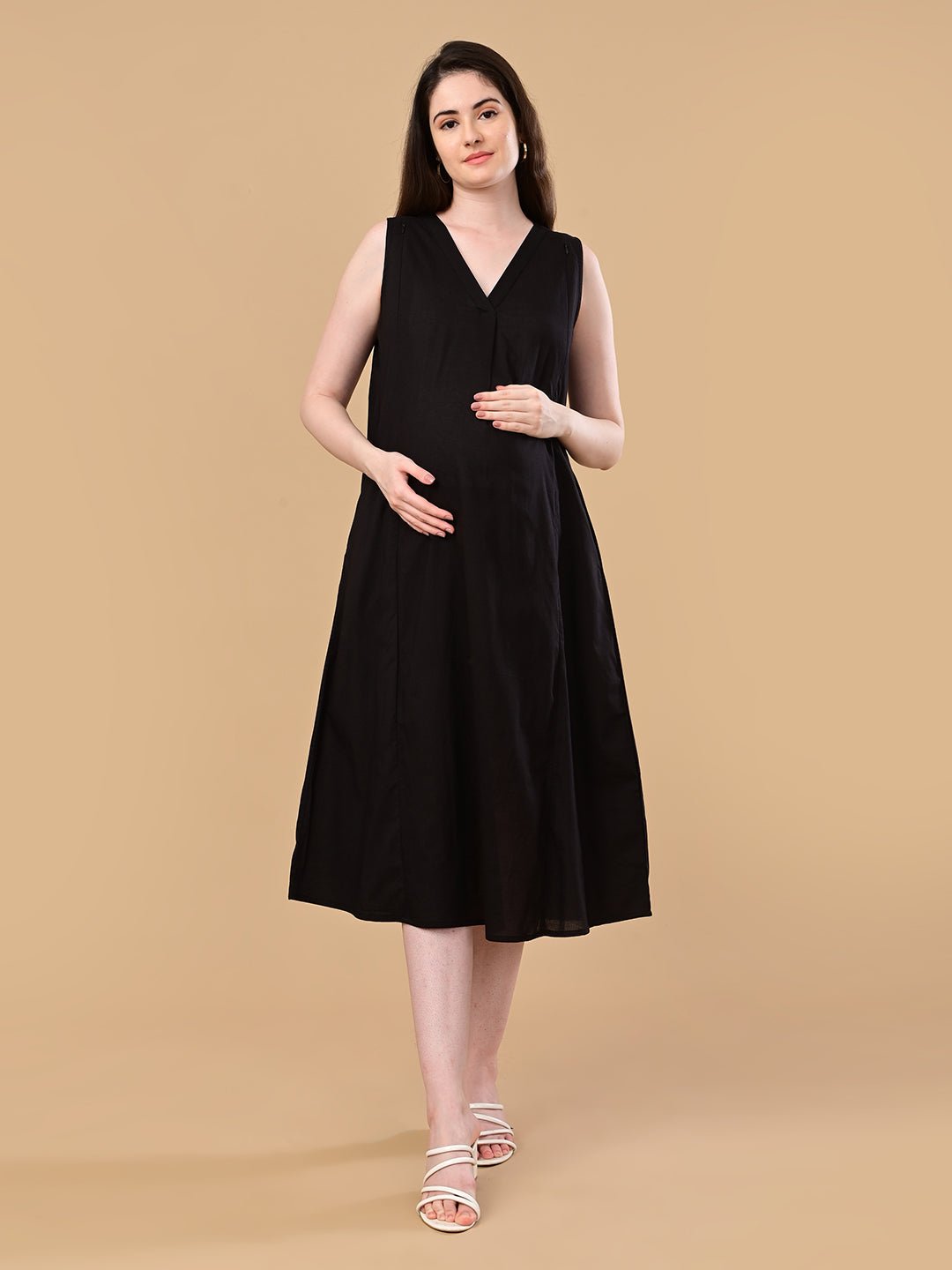  ShiftEase Maternity and Nursing Shacket Dress Pink