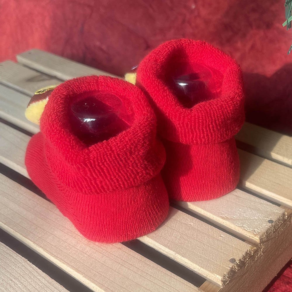 Little Surprise Box Shimmer Red Lucky Chinese New Year Cat Booties