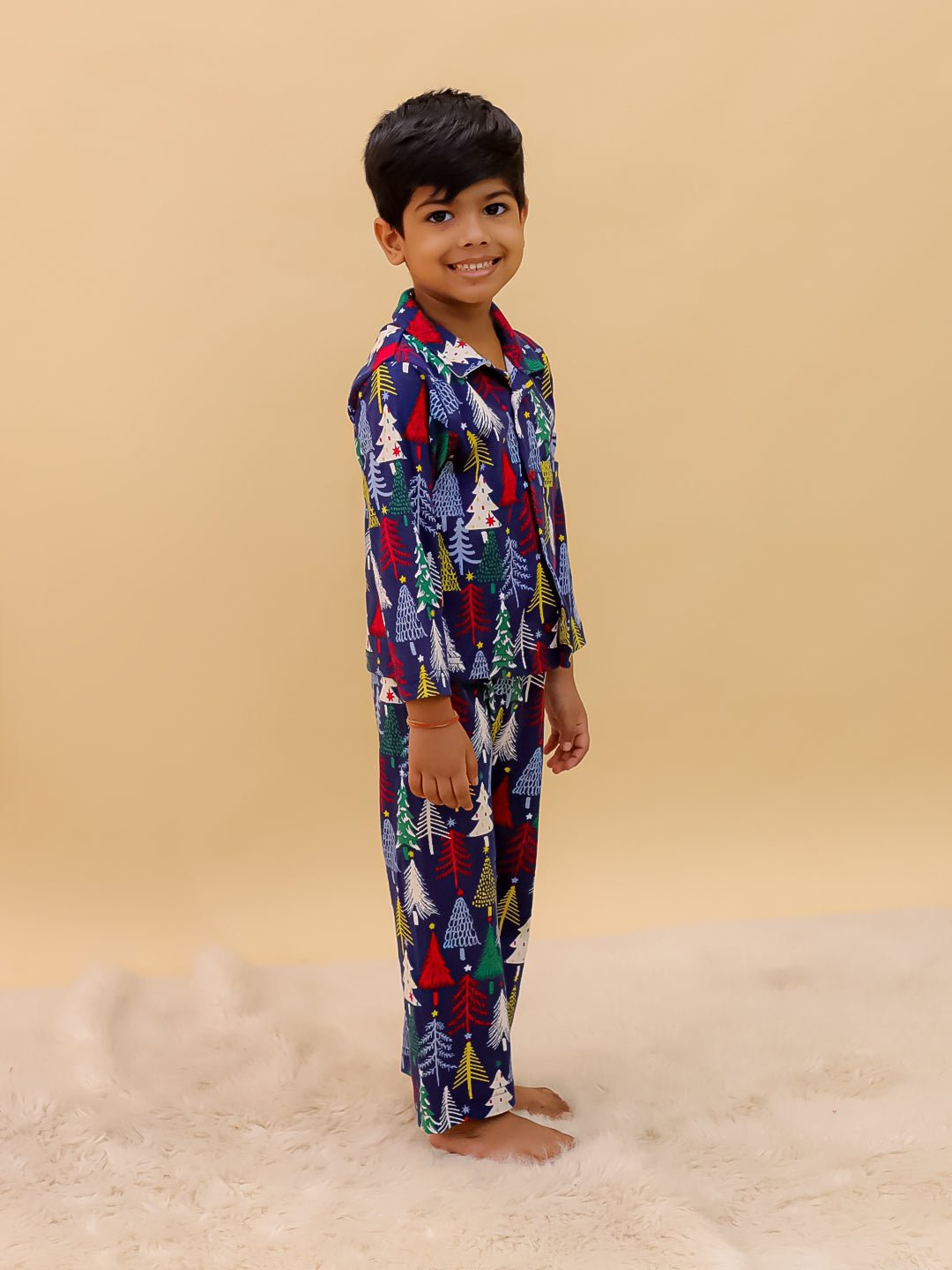  Silent Night Christmas Kids Winter Pajama Set