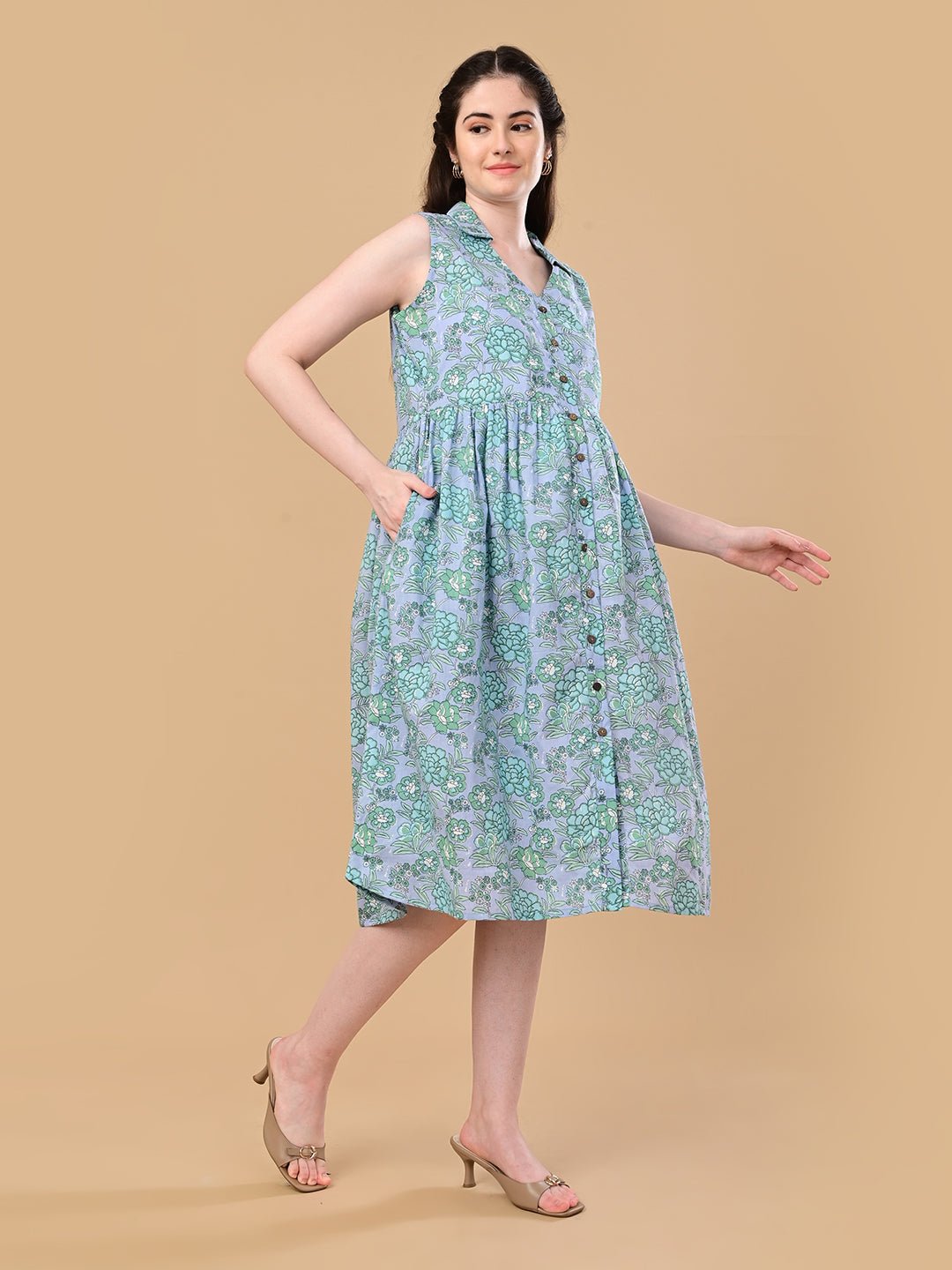  Simply Grey Maternity and Nursing Sleeveless Dress Grey