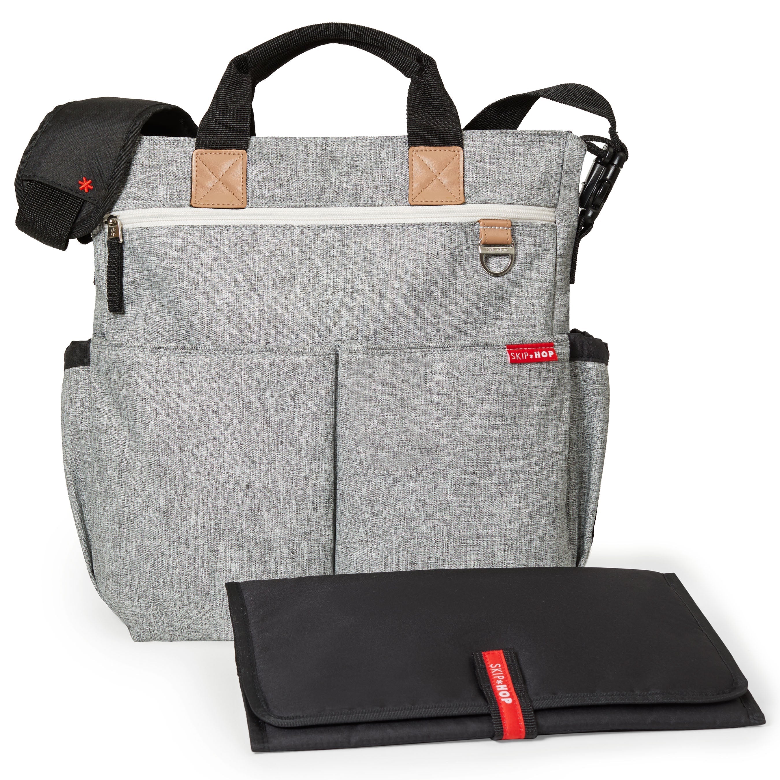 Skip Hop Grey Melange Duo Signature Diaper Bag