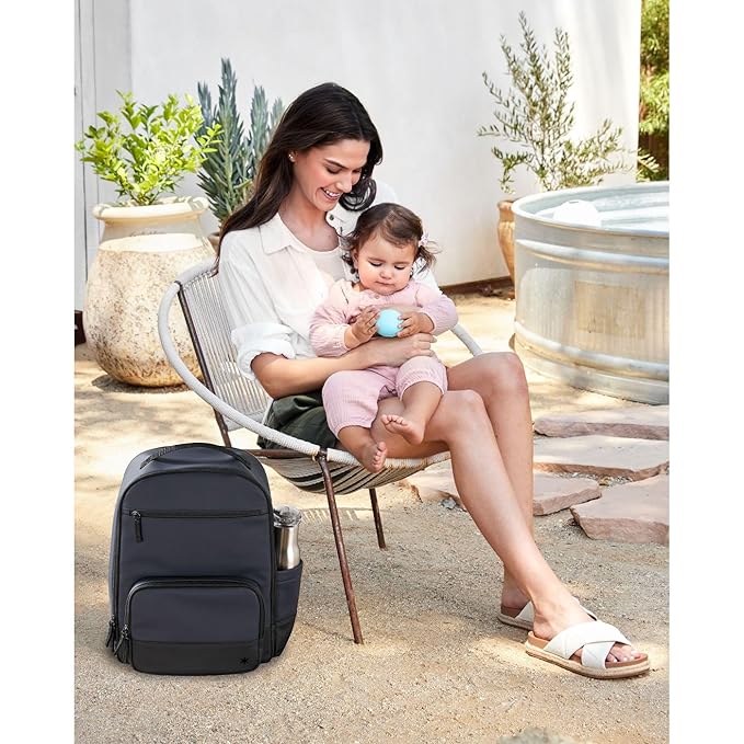 Skip Hop Flex Diaper Bag Backpack Navy 12.5x8.25x15.5in 3.09lb