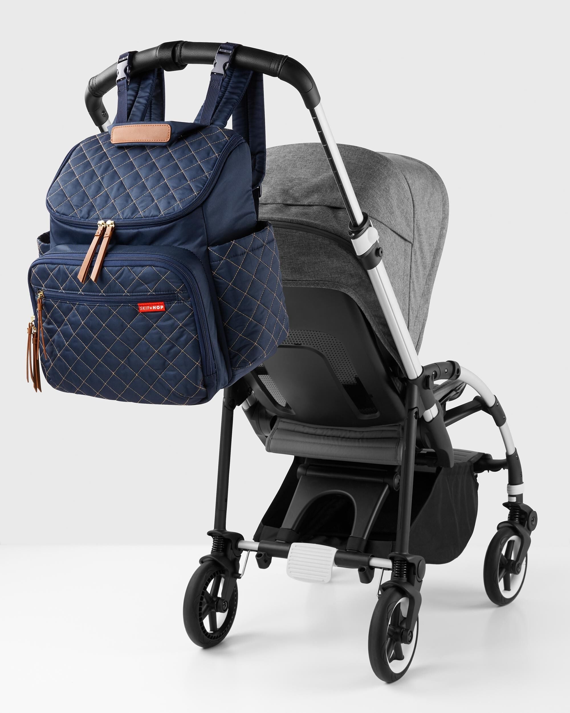 Quilted Backpack With Packing Cubes Blue For Babies