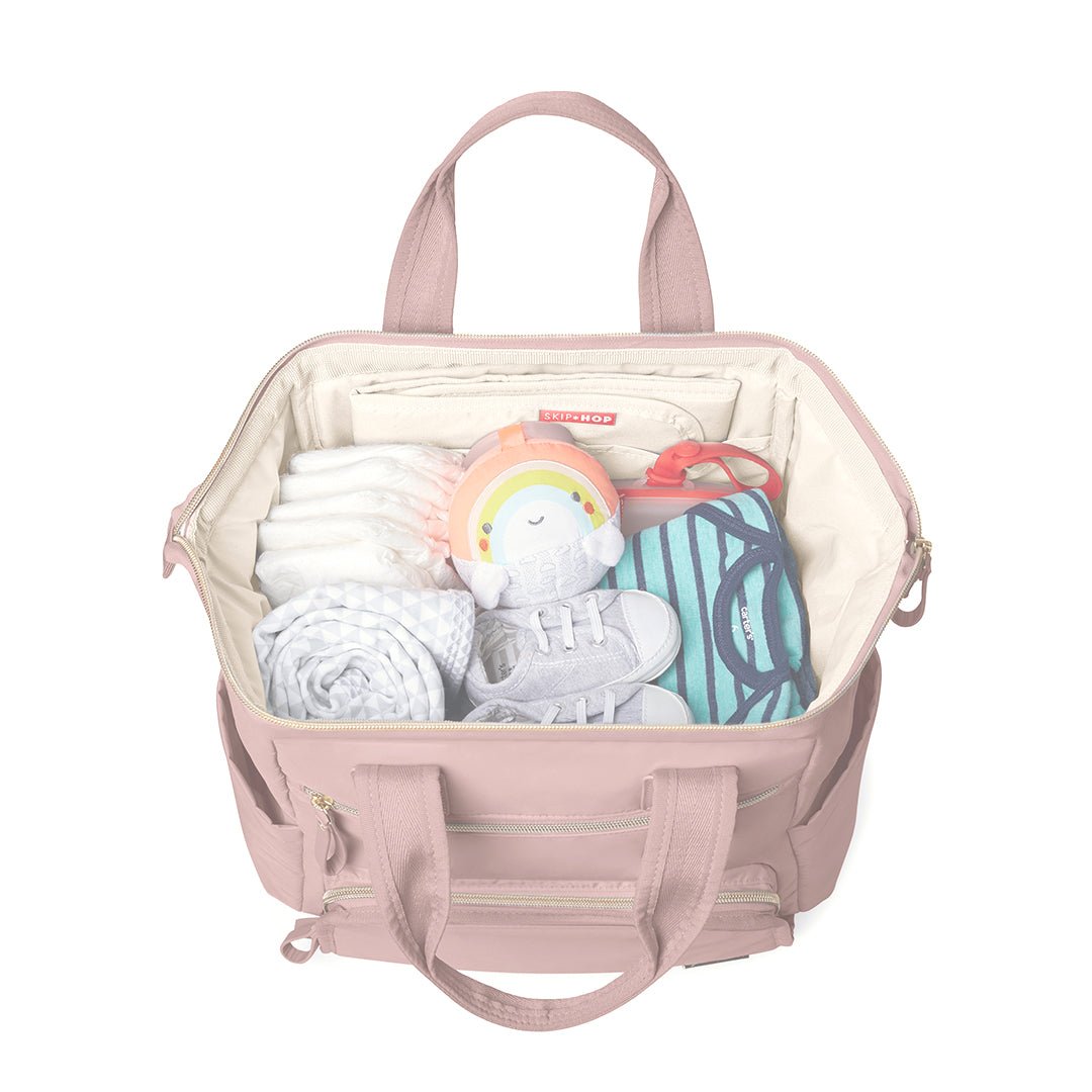 Skip Hop Dusty Rose Mainframe Wide Open Diaper Backpack