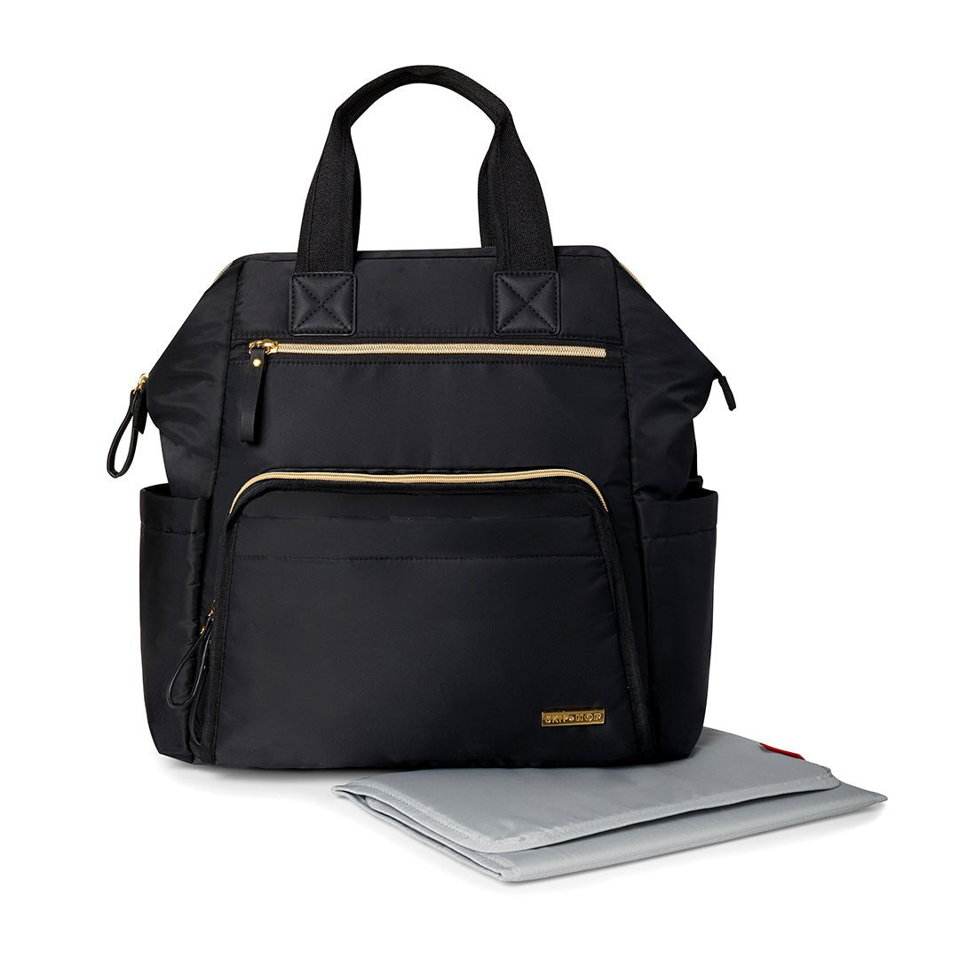 Mainframe Wide Open Diaper Backpack In Black For Babies