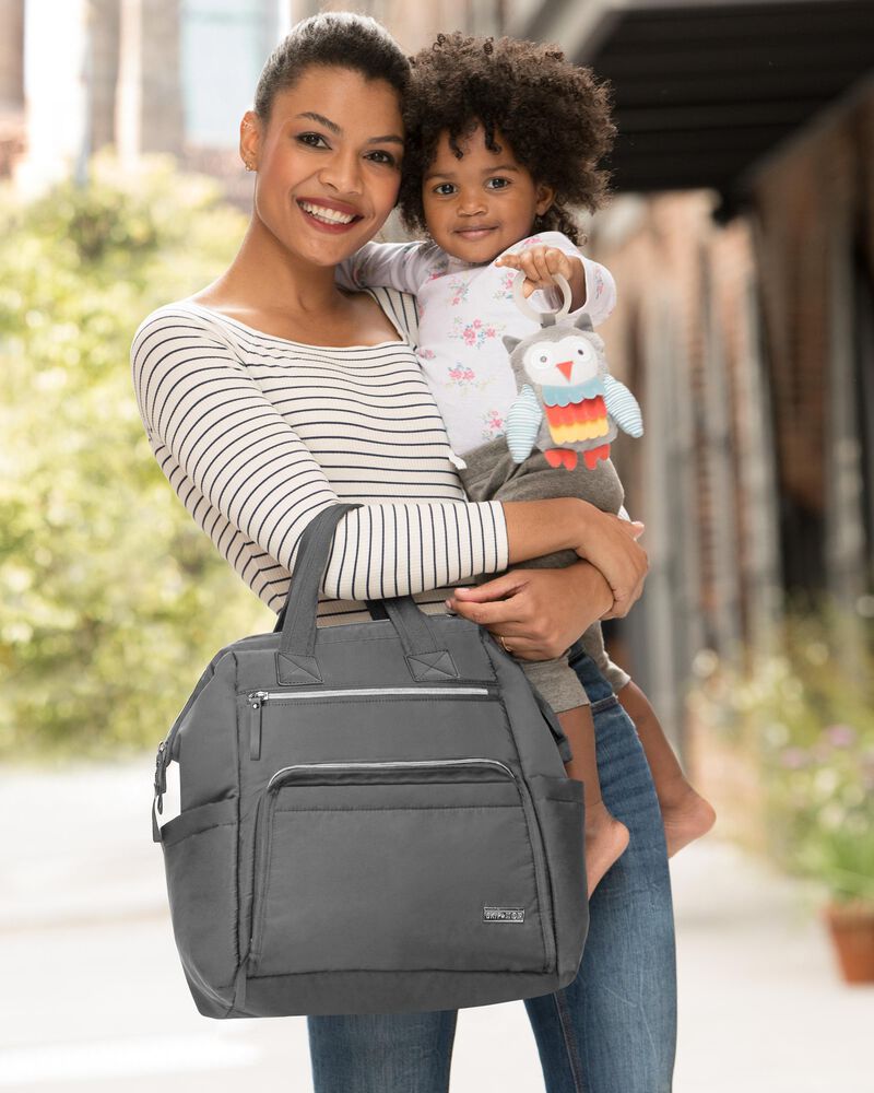 Skip Hop Mainframe Wide Open Diaper Backpack Charcoal 1.98lb