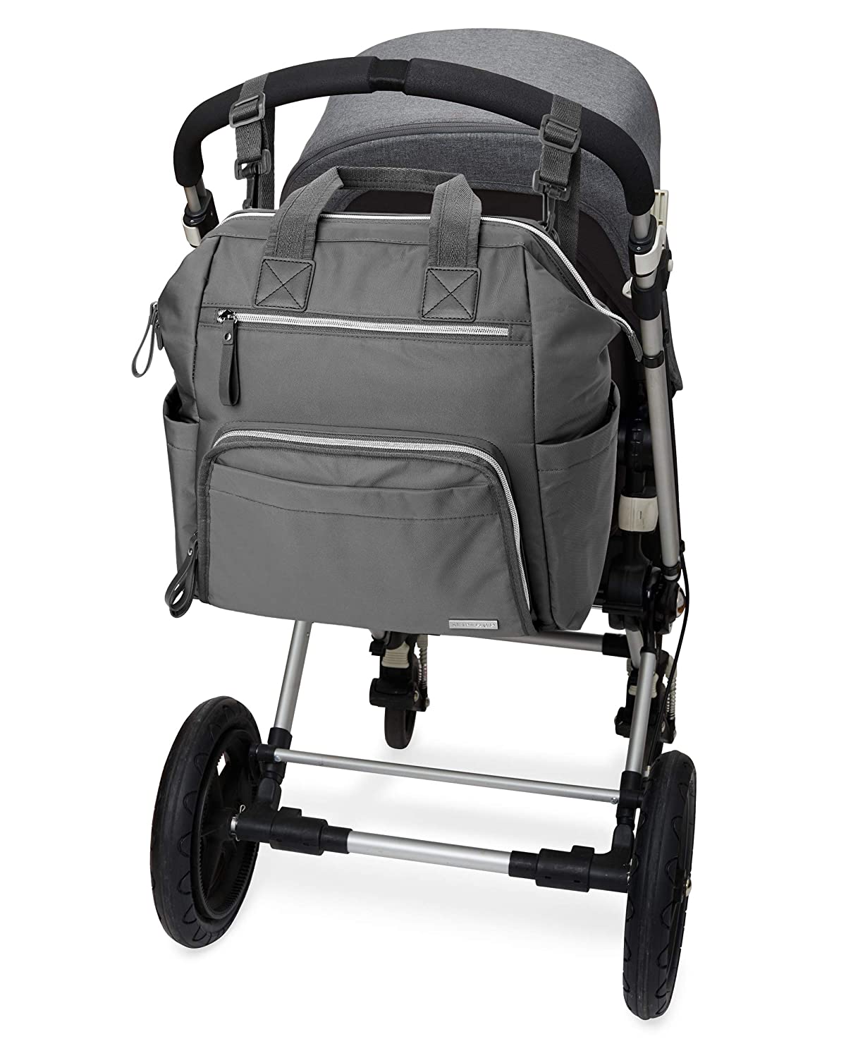 Skip Hop Mainframe Wide Open Diaper Backpack Charcoal 1.98lb