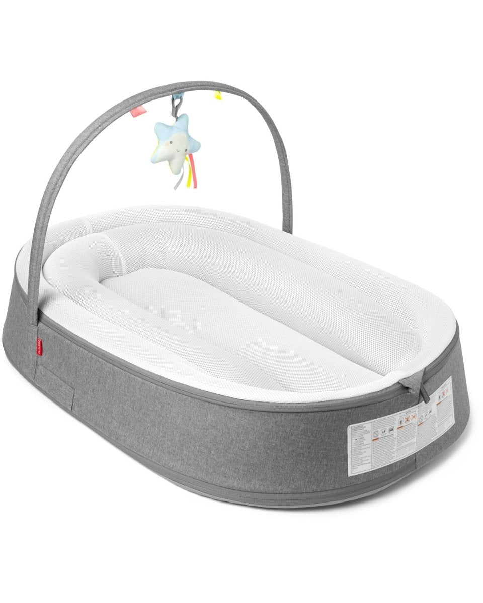 Sweet Retreat Grey 2-Stage Baby Lounger For Babies
