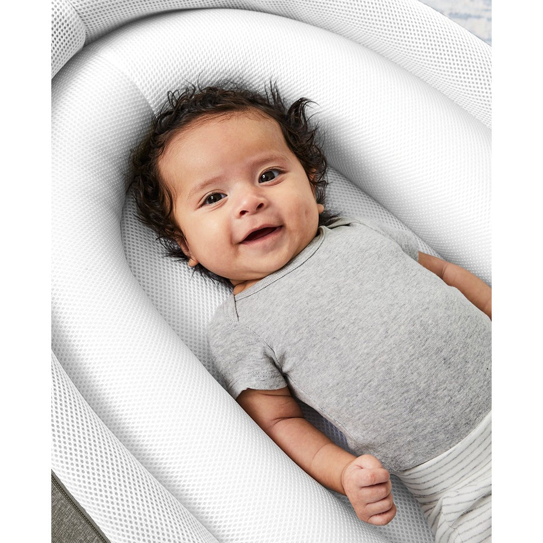 Sweet Retreat Grey 2-Stage Baby Lounger For Babies