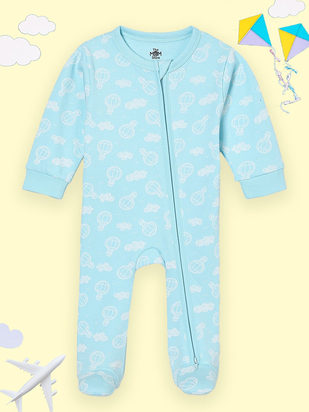  Sky Drift Infant Zipper Romper