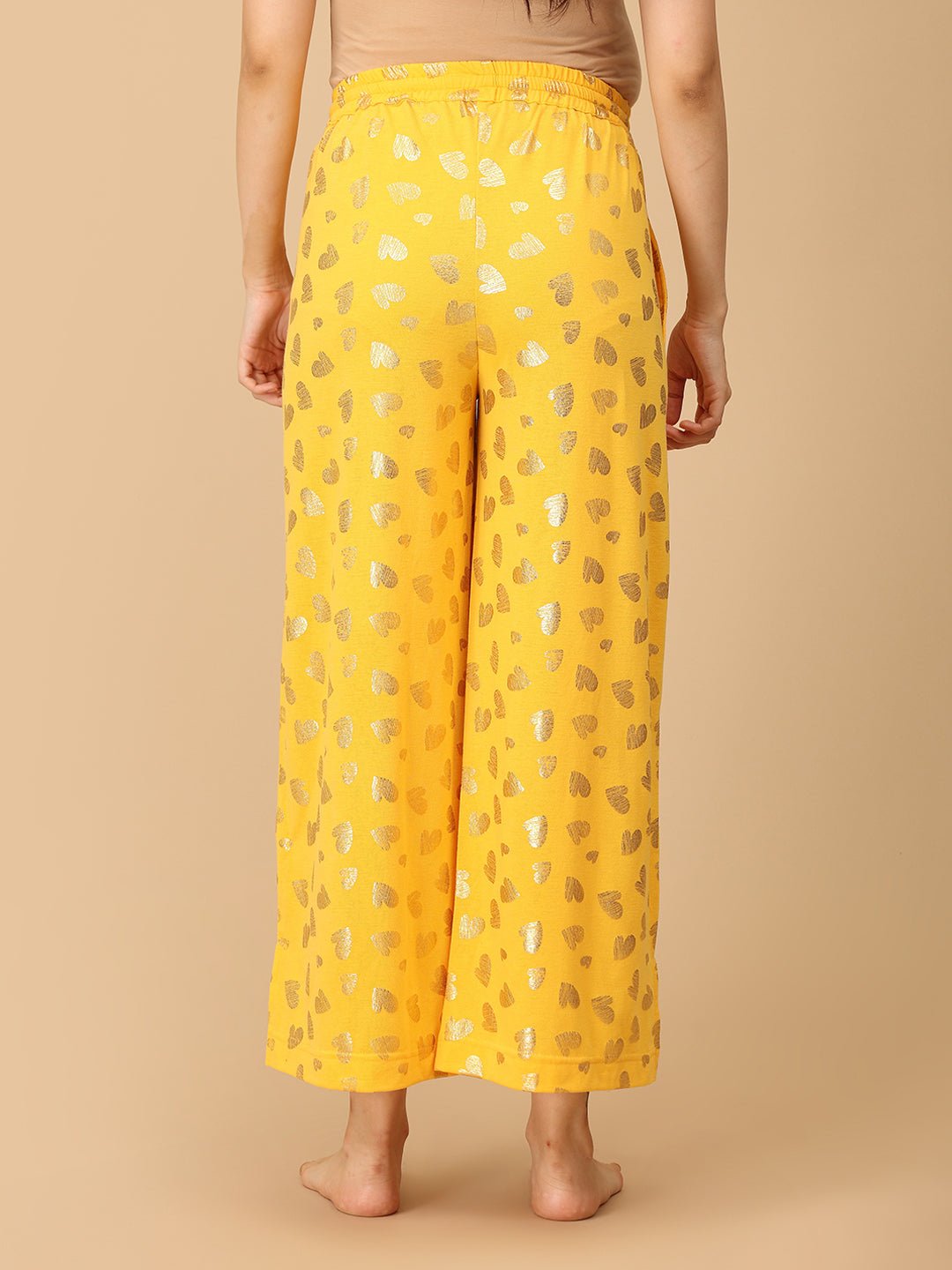  Sparkle Season Maternity and Nursing Nightwear Set Yellow
