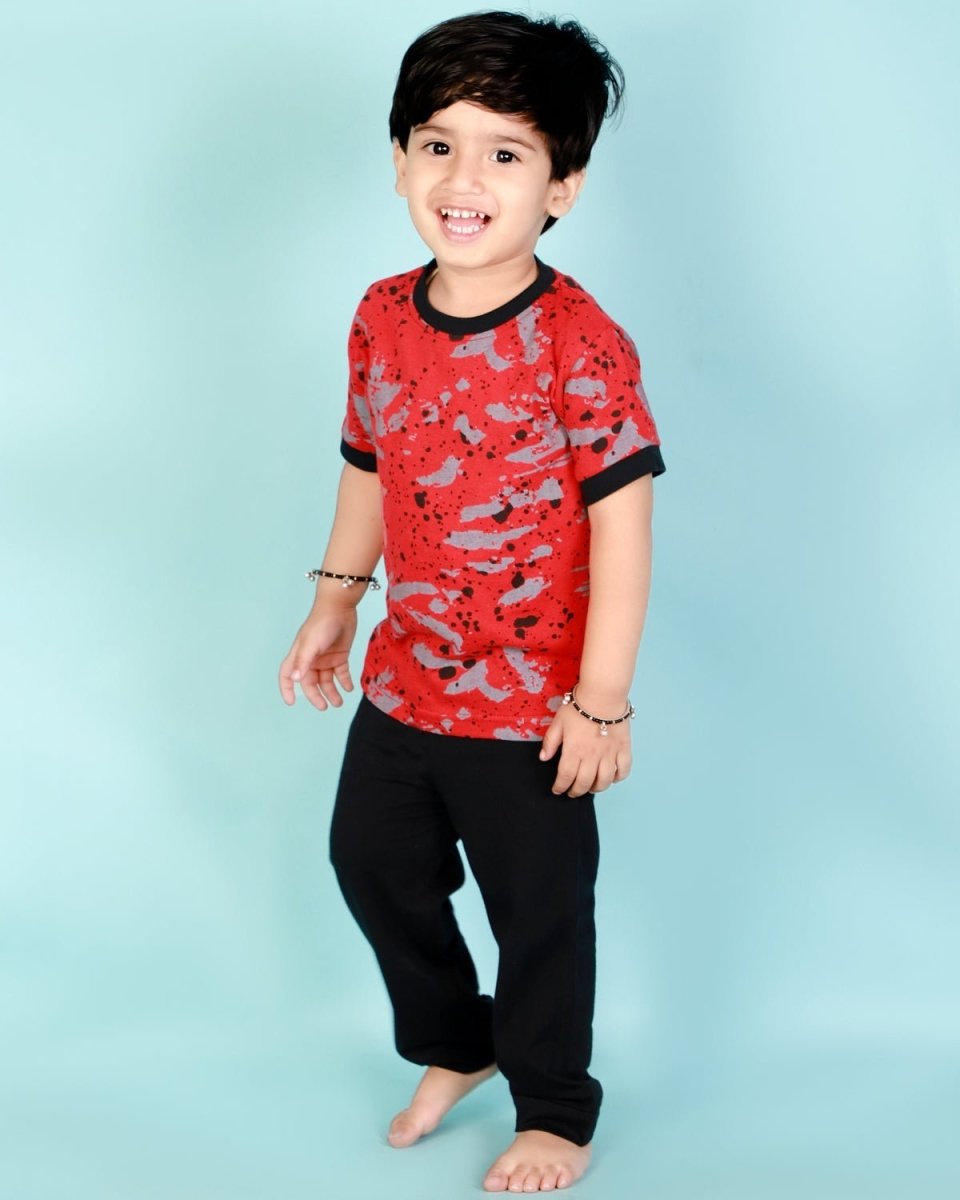 Gray Kids Casual Top and Bottom Set