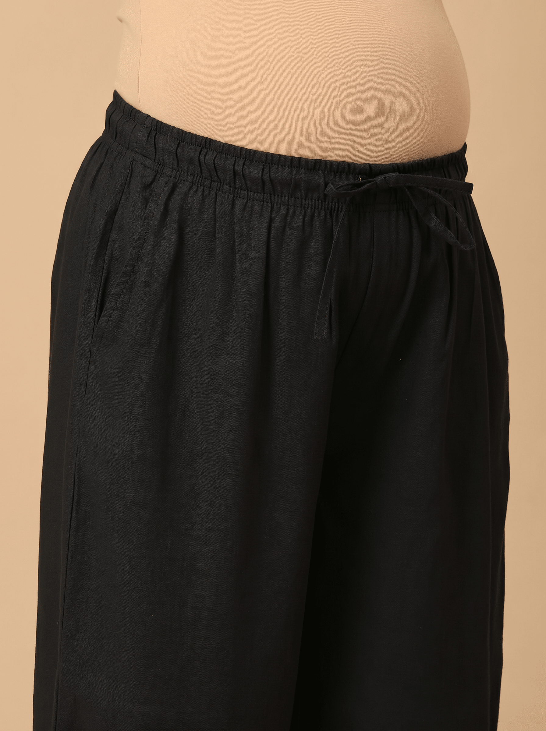  Street Ink Maternity Lounge Pants with Drawstring Black