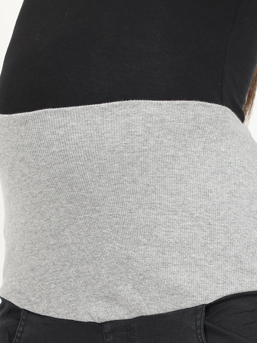  Stretchable Maternity Denim with Belly Support Black