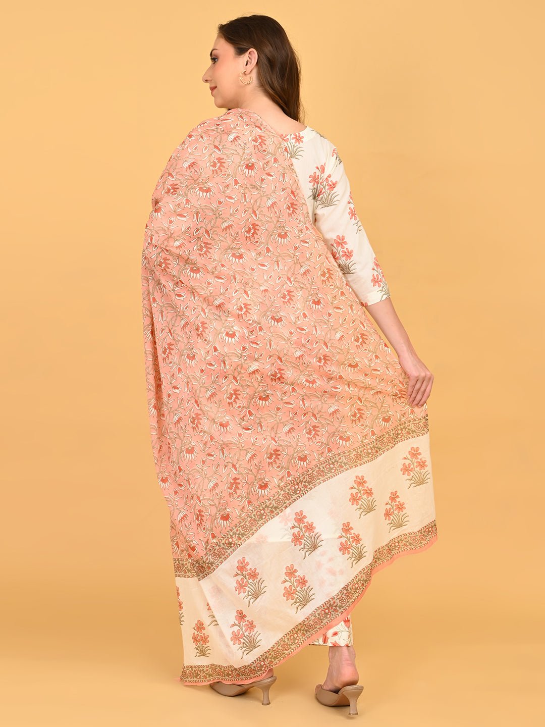  Sukoon Ensemble Maternity and Nursing Kurta Set Off White