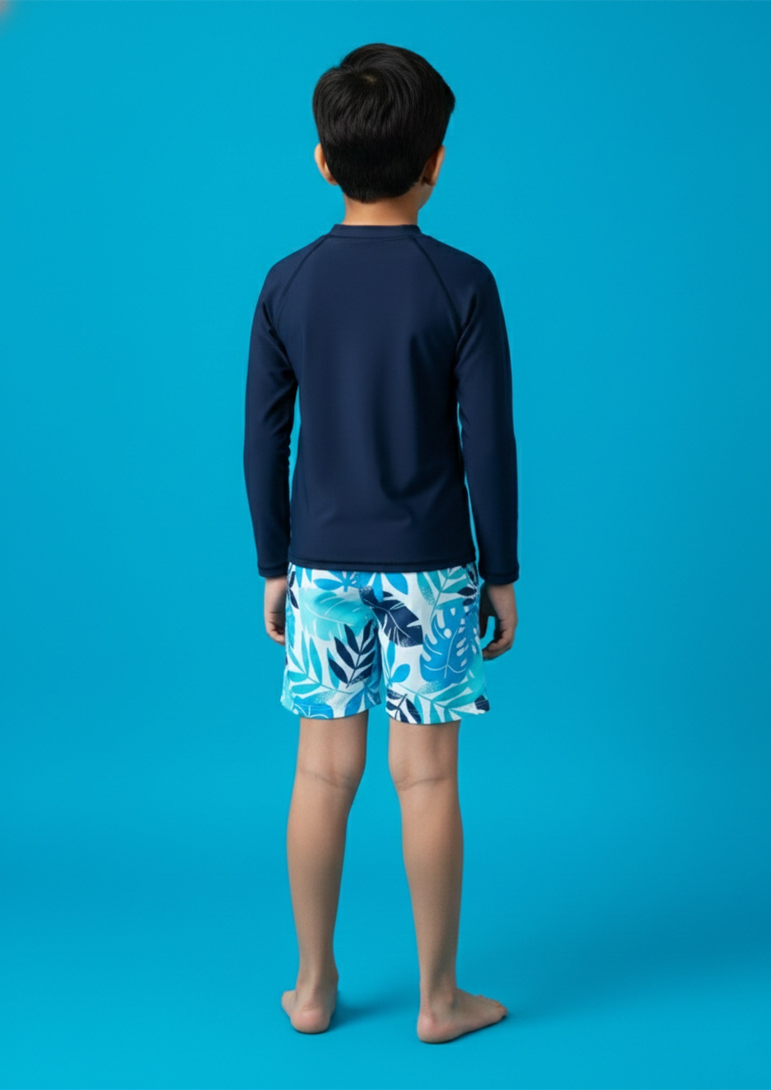 Sun Sea Surf Boys Full Sleeves Swimsuit Set