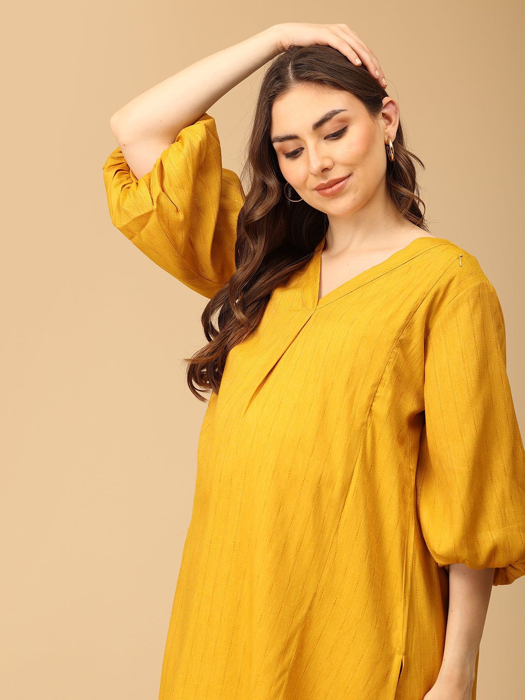  Sundaze Maternity and Nursing Co Ord Set Yellow