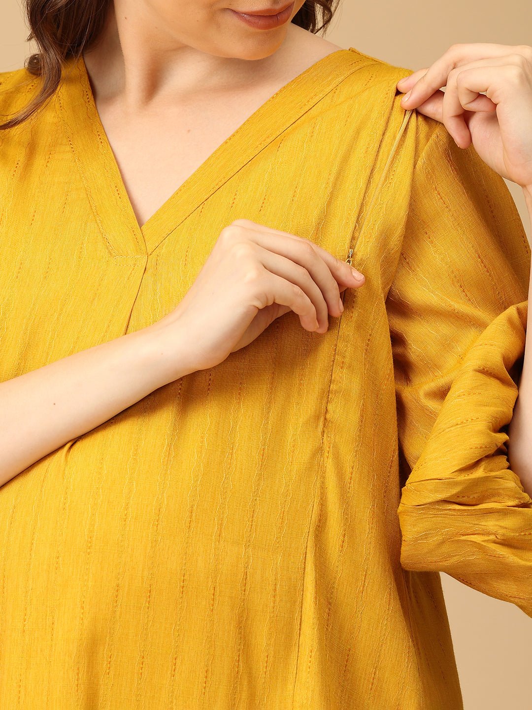  Sundaze Maternity and Nursing Co Ord Set Yellow