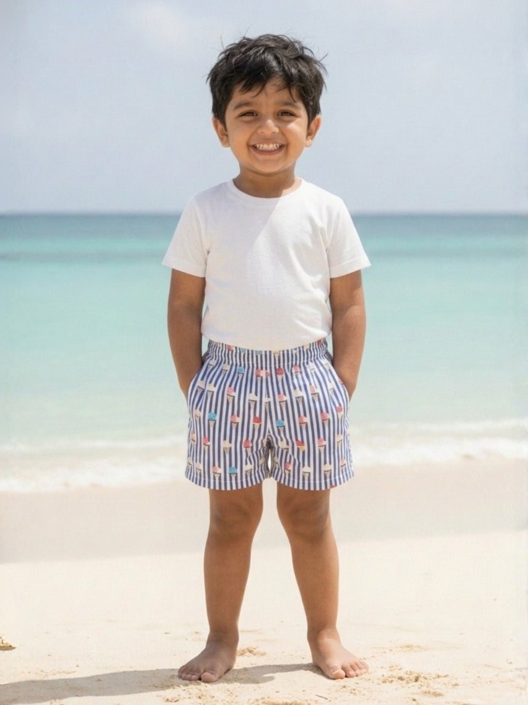 Sundea Splash Icecream Print Boys Swim Shorts