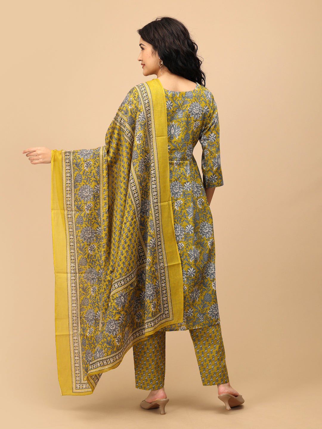  Sunehri Blooms Maternity and Nursing Kurta Set Multi