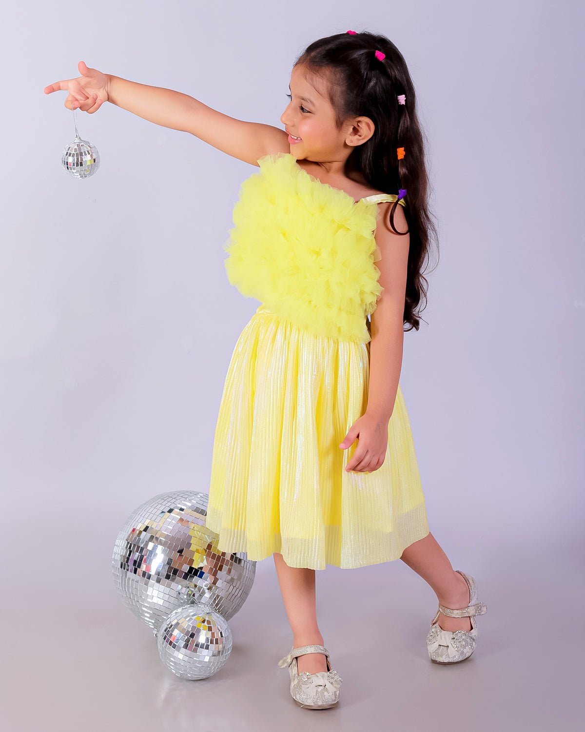 Yellow Sunshine Fairy Tale Tulle Co-Ord Set For Girls