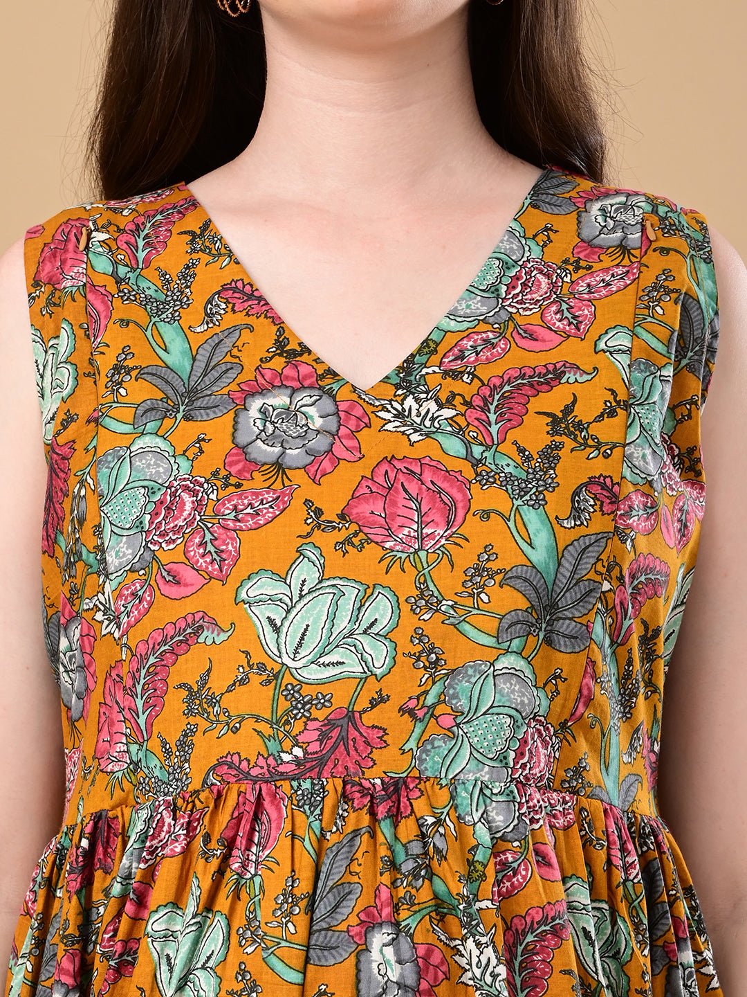  Sunshine State Maternity and Nursing Dress Yellow