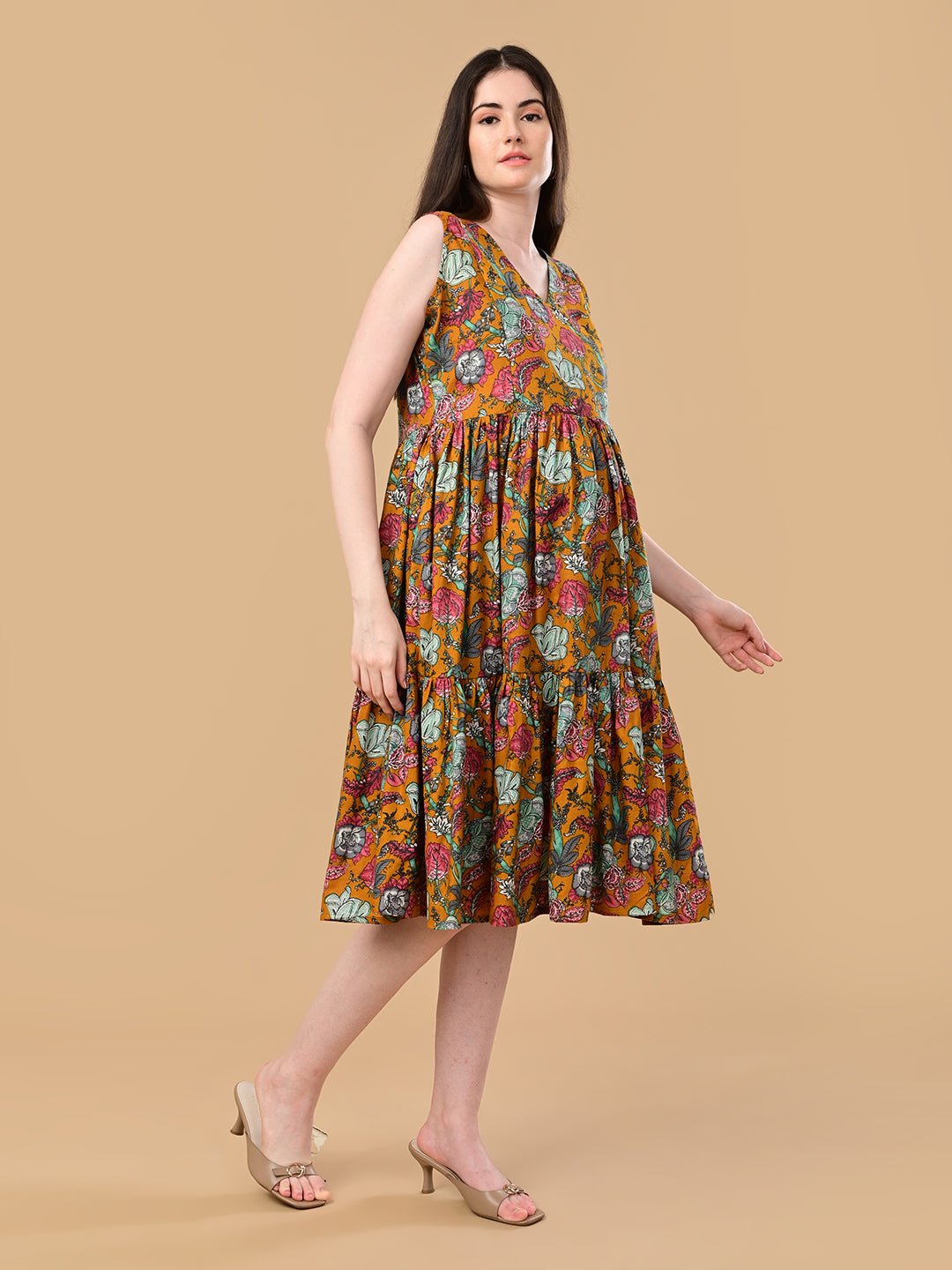  Sunshine State Maternity and Nursing Dress Yellow