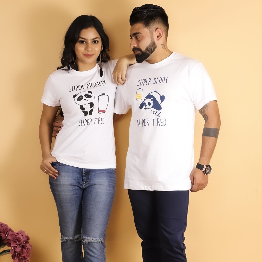 Super Parents Matching Family T-shirts Twinning Combo Of 3