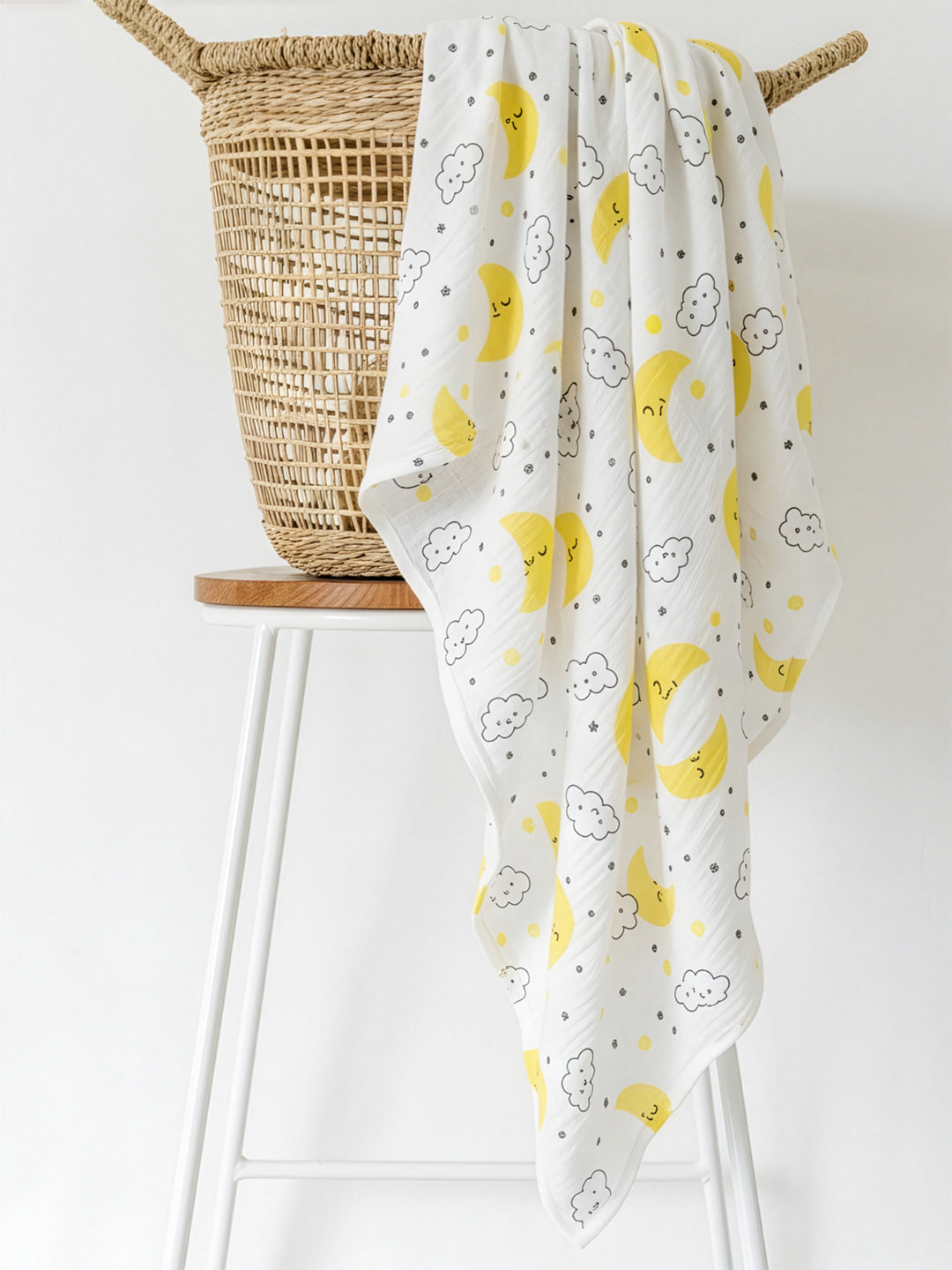 Moon and Stars 1 PC Kids Muslin Cotton Baby Swaddle