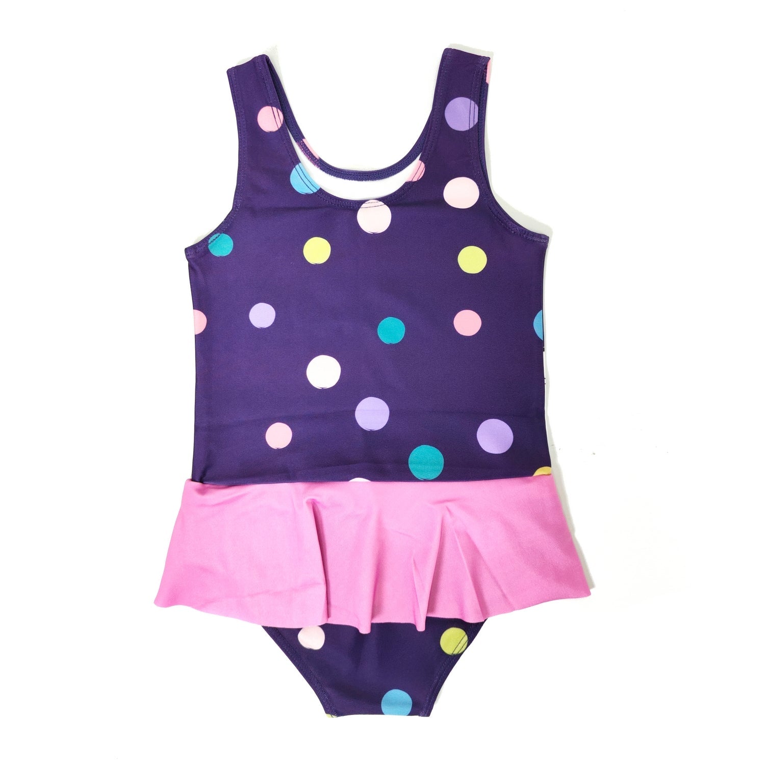 Donald Duck Girls Character Print Polyester Spandex Swimwear