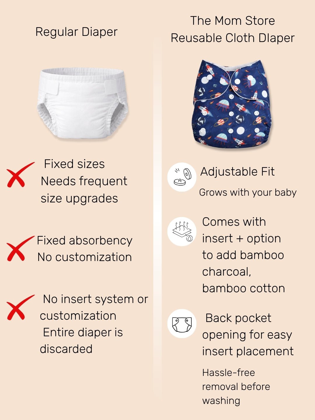 Team Jumbo Print Waterproof Reusable Cloth Diaper For Babies