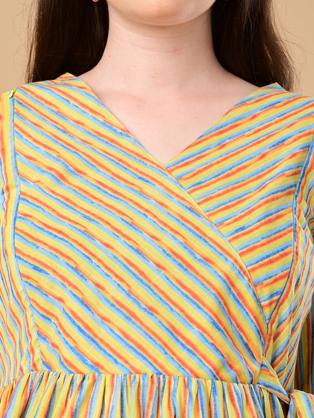  Technicolor Tide Maternity and Nursing Dress Multi